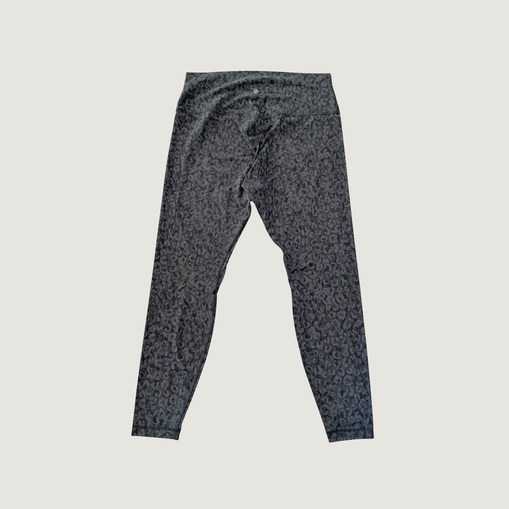 Lululemon Align Pant Leggomg Women 14 True Leopard Black 25 Inseam Athleisure